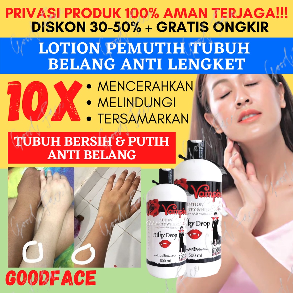 LOTION -  LOTION PEMUTIH - LOTION PEMUTIH BADAN - Vampire BPOM 500ML