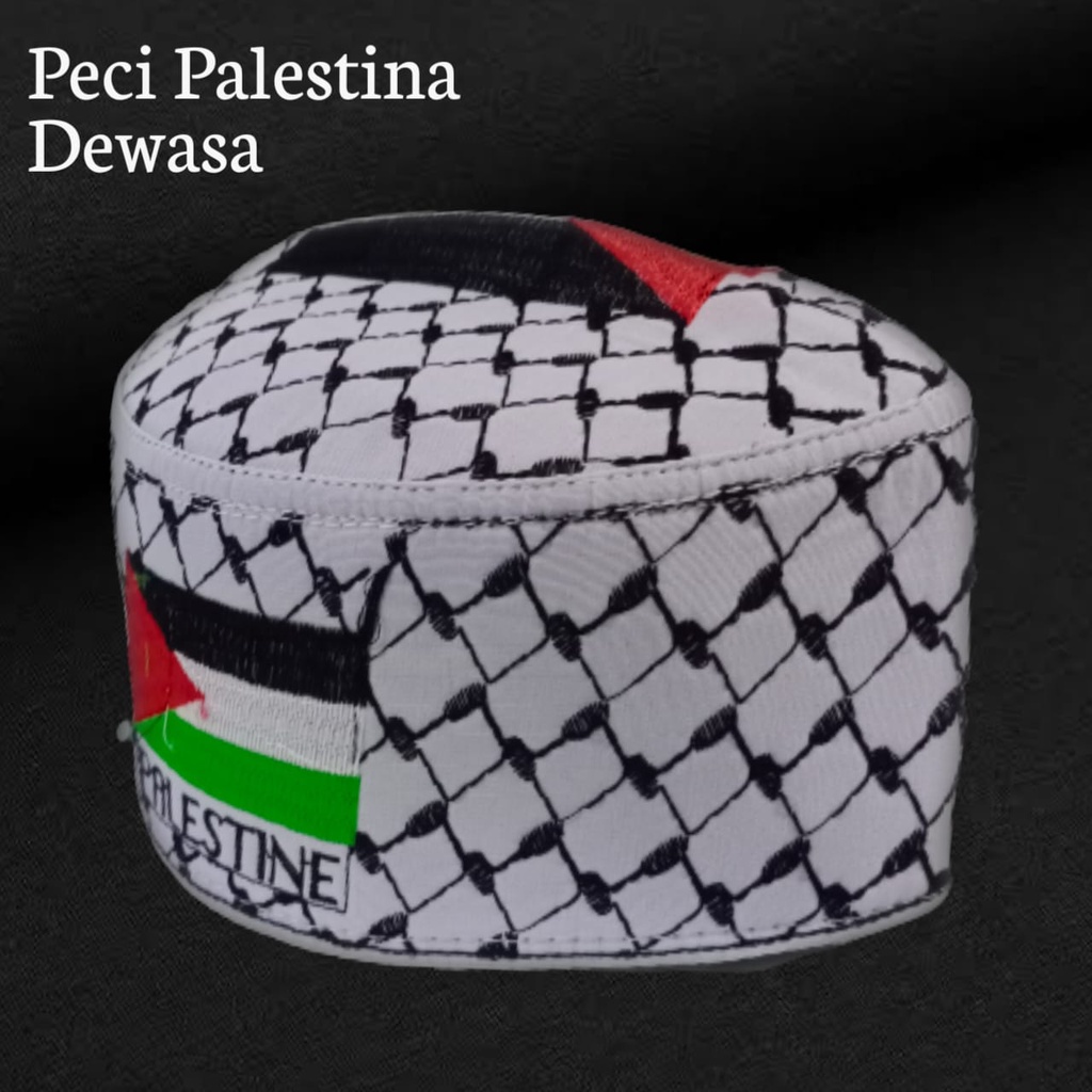 Peci palestine original/peci palestine bordir/peci palestine harga grosir