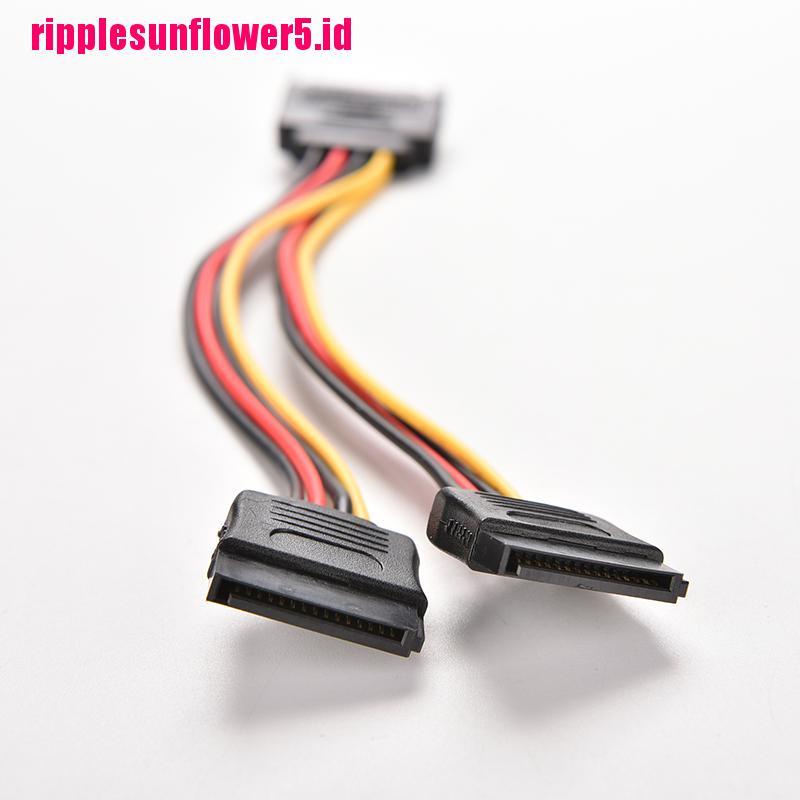 Kabel Power Splitter Y 15 Pin SATA Male Ke SATA Female 1: