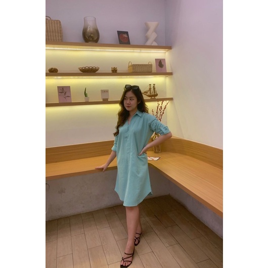 MILA Dress vneck | Dress tunik wanita