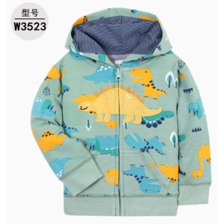 jaket bayi import 9 bulan - 3 tahun high quality anak hoodie topi bogor murah baby kado hadiah lahiran baru lahir newborn laki lucu-I