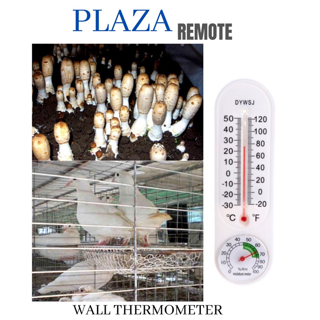 THERMOMETER TERMOMETER DINDING TEMBOK WALL HYGROMETER PENGATUR SUHU UDARA RUANGAN ANALOG 9 INCH