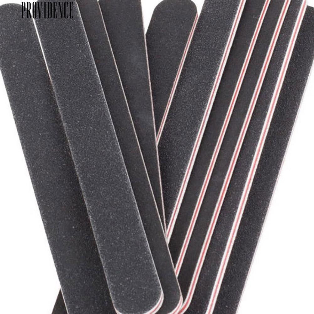 [Bayar Di Tempat]  10 Pcs Nail File Sanding 100/180 Round Grit untuk Nail Art Tips Manicure Tool