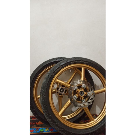 Velg RCB SP522 Uk 160/160 for Mx King, Vixion fullset + ban tinggal pasang. Ban merk FDR sport mp76 