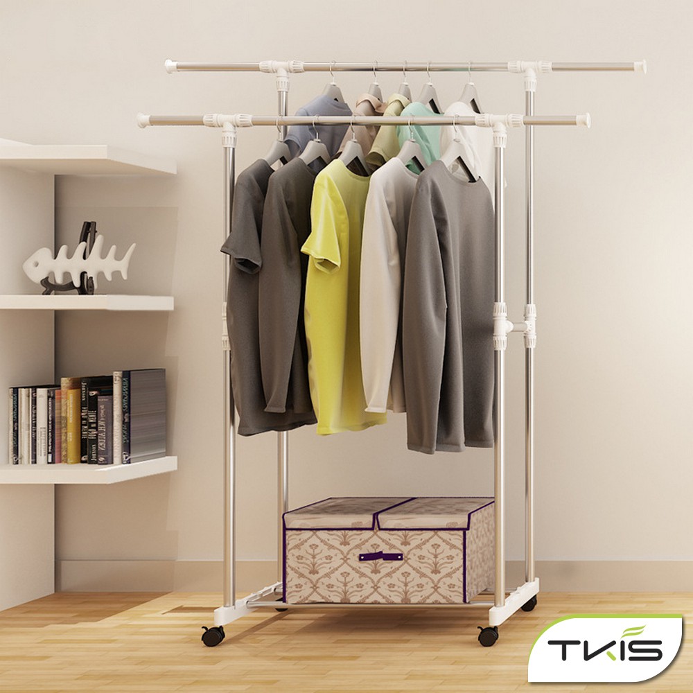 Stand Hanger Single Rak Baju stainless Dekorasi Rumah Tangga Gantungan Baju