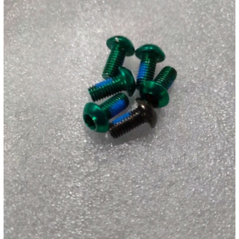 BAUT ROTOR WARNA GREEN ANODIZE 6pcs 
