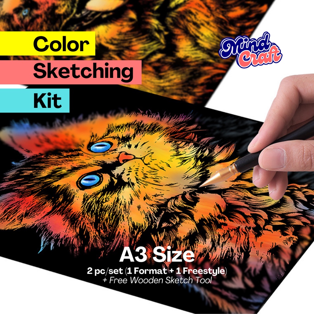 

MindCraft Color Sketching Kit A3