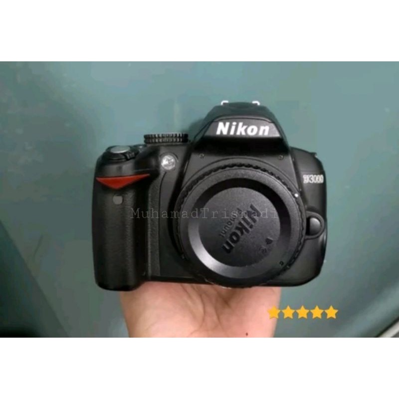 Camera Kamera DSLR Nikon D3000 Body Only Hitam Murah