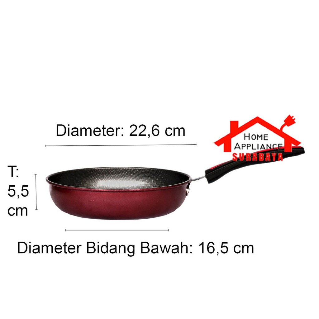 Panci Wajan Set Penggorengan Non Stick Anti Lengket 4 PCS GSF G-2429 / G2429 / G 2429