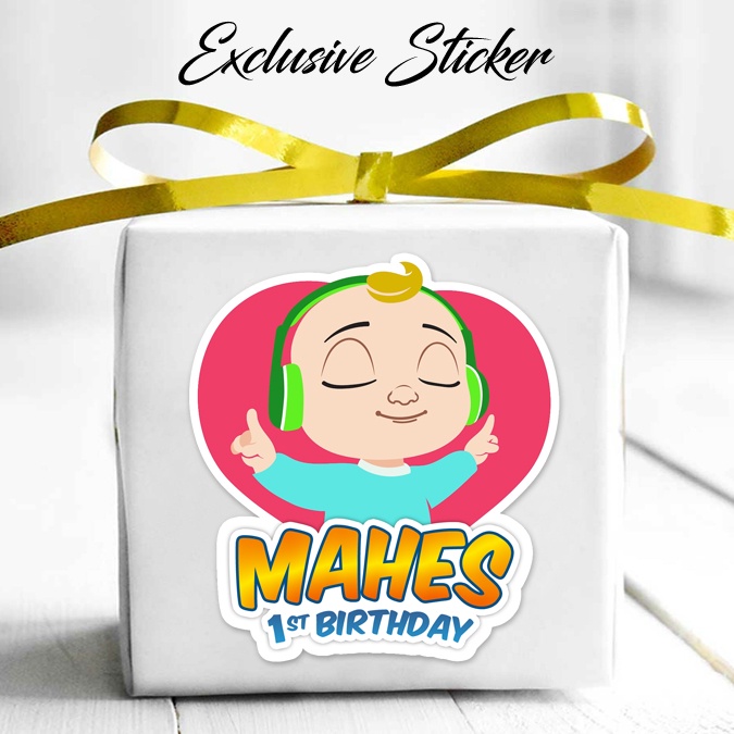 

50 STIKER / STICKER COCOMELON 2-5 ULANG TAHUN / ULTAH / BIRTHDAY