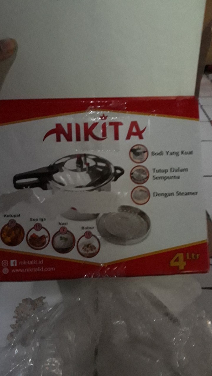 Panci Presto Nikita  4 Liter 20cm Pressure Cooker