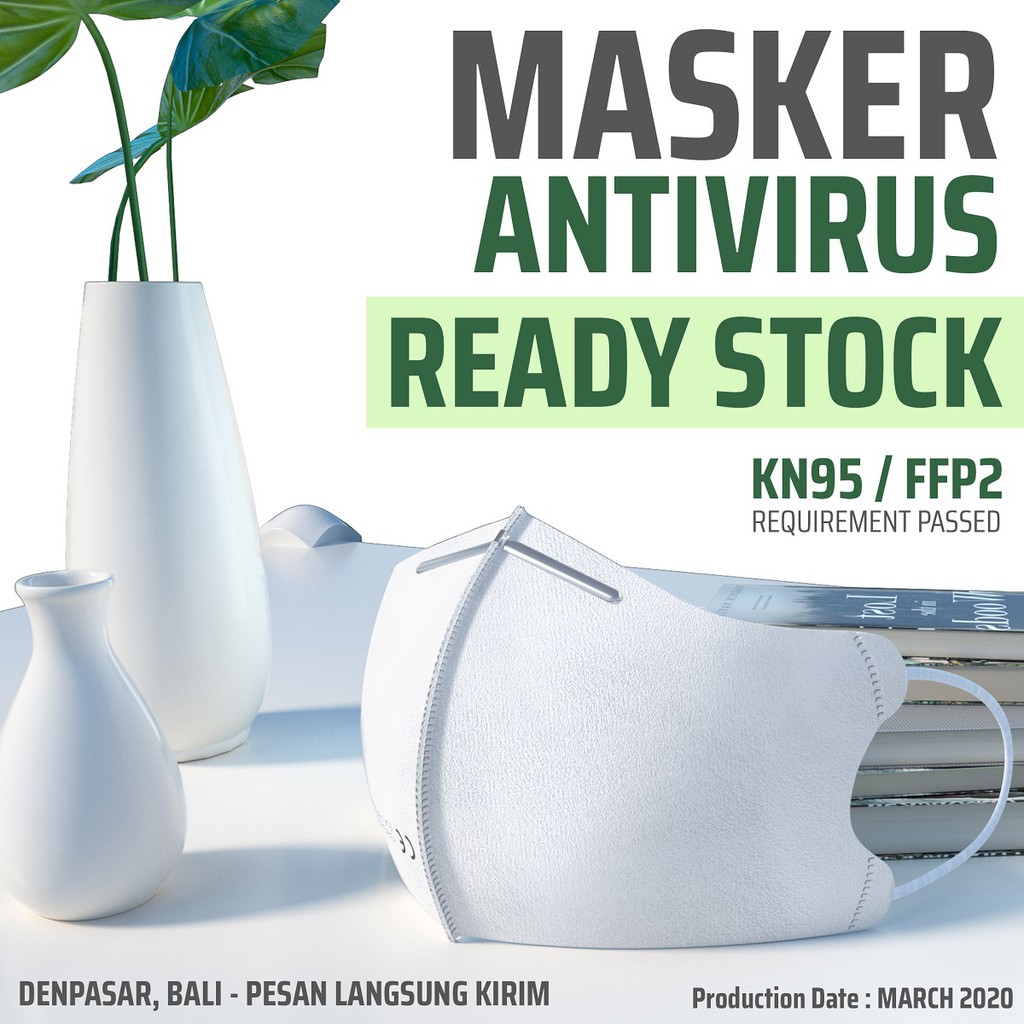 BALI Masker Anti Virus KN95 N95 FFP2 Medical Mask Omnimed