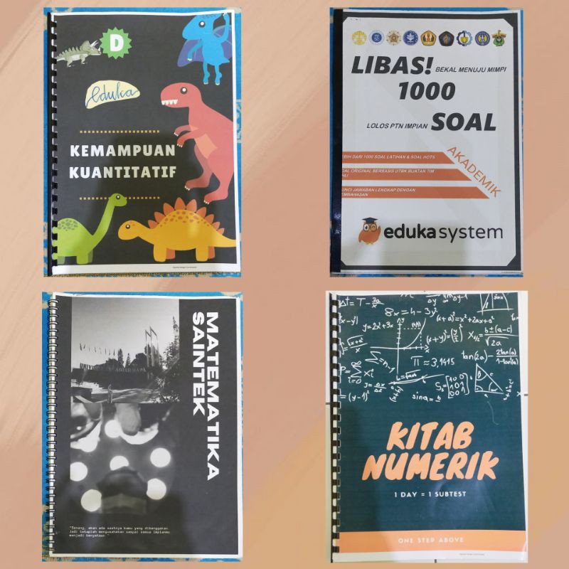 PRELOVED PRINT SOAL EDUKA, KITAB NUMERIK, PK TPS EDUKA, MTK SAINTEK ZENIUS