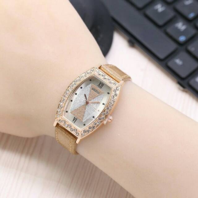 JAM TANGAN WANITA GUESS SJG CHOCO/BLUE/BLACK
