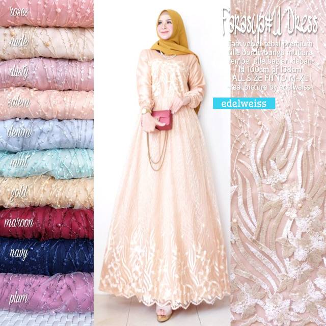 Farasya #11 Dress Kondangan Dress Tile Jumbo Dress Brukat Jumbo Party Dress Ld 120 Ld 110 Ld 100 BROKAT TILLE JUMBO DRES MUSLIM XXXL REMAJA GAMIS PERNIKAHAN SERAGAMAN GAMIS PESTA WISUDA TUNAGAN MUARAH BAGUS WARNA SAGE MILLO DUSTY ROSE LEBARAN TERBARU