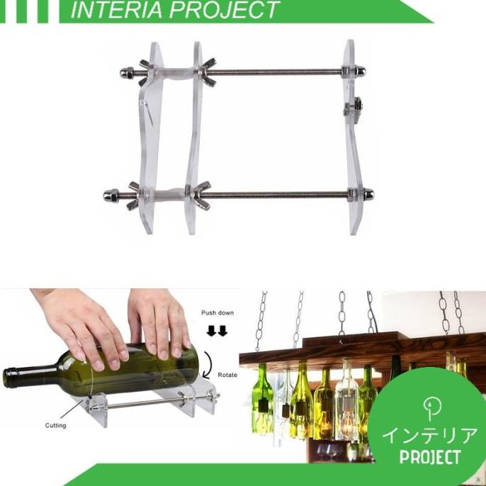 Kualitas terbaik] Alat Pemotong Botol Kaca Glass Bottle Cutter DIY Tool Potong Tabung