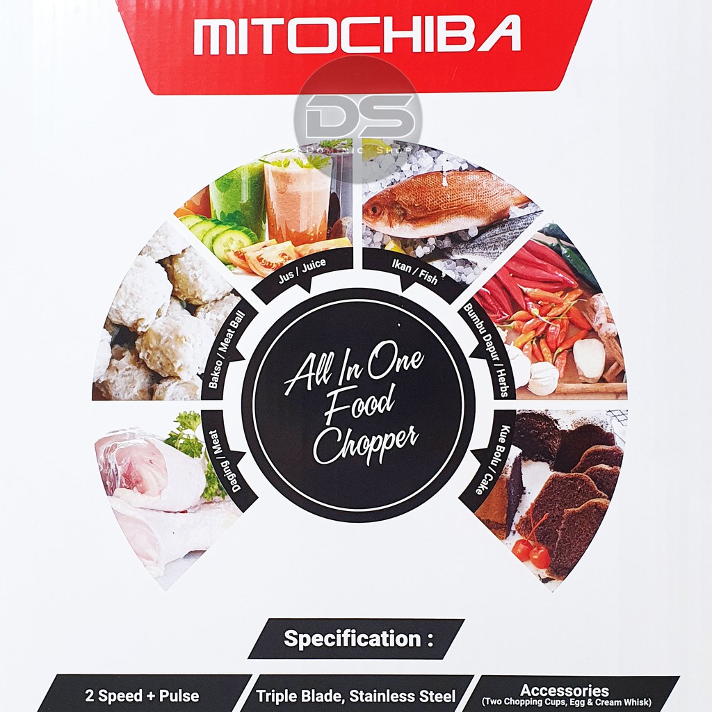 [BEST SELLER] Food Chopper Mitochiba CH-200 / Penggiling Makanan / Food Processor