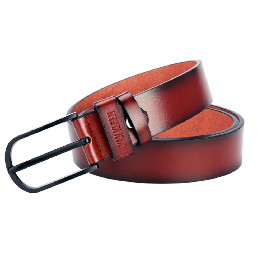 REJECT/ CACAT! Ikat Ban Pinggang L80 Kulit Semi Asli Impor Korea Fashion Mens Belt Ban Gasper Sabuk Branded