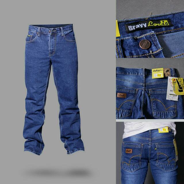regular jeans jumbo size / jeans standar panjang pria / big size / besar / promo / baju murah