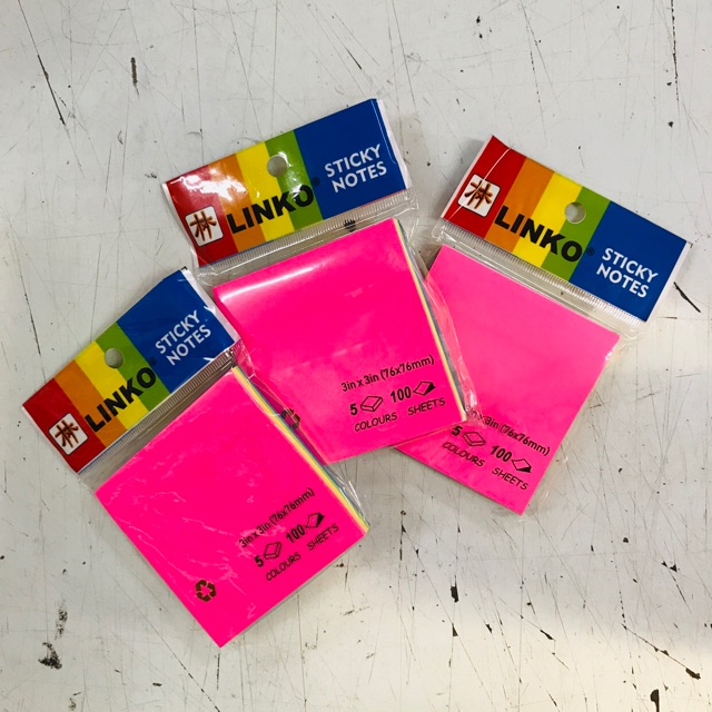 

Sticky Note 5 warna Tumpuk Isi 12 pcs Kertas Memo