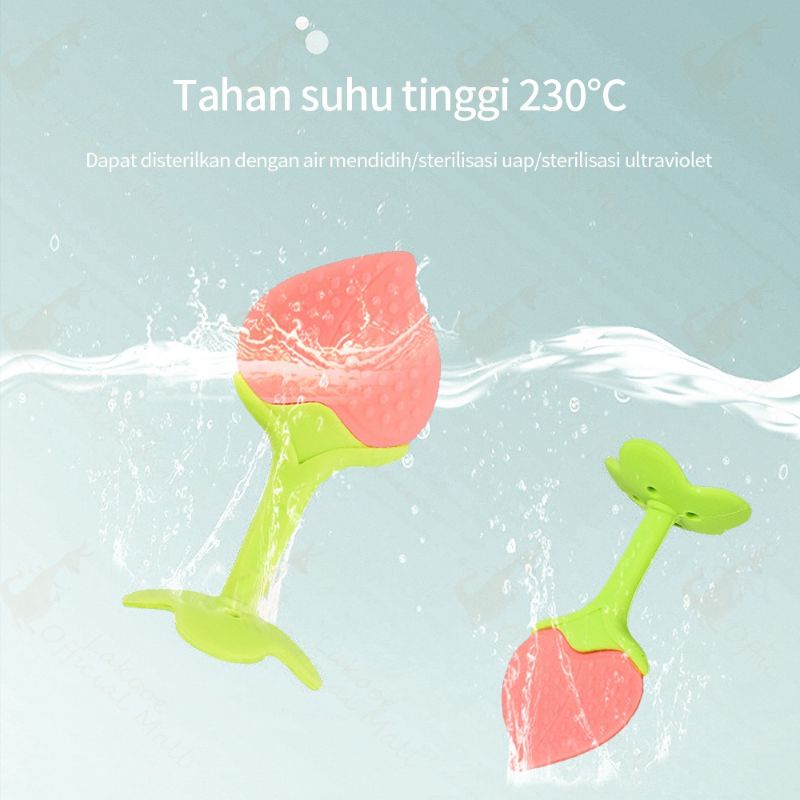 Teether gigitan bayi silikon BPA free gigitan buah bayi teether buah