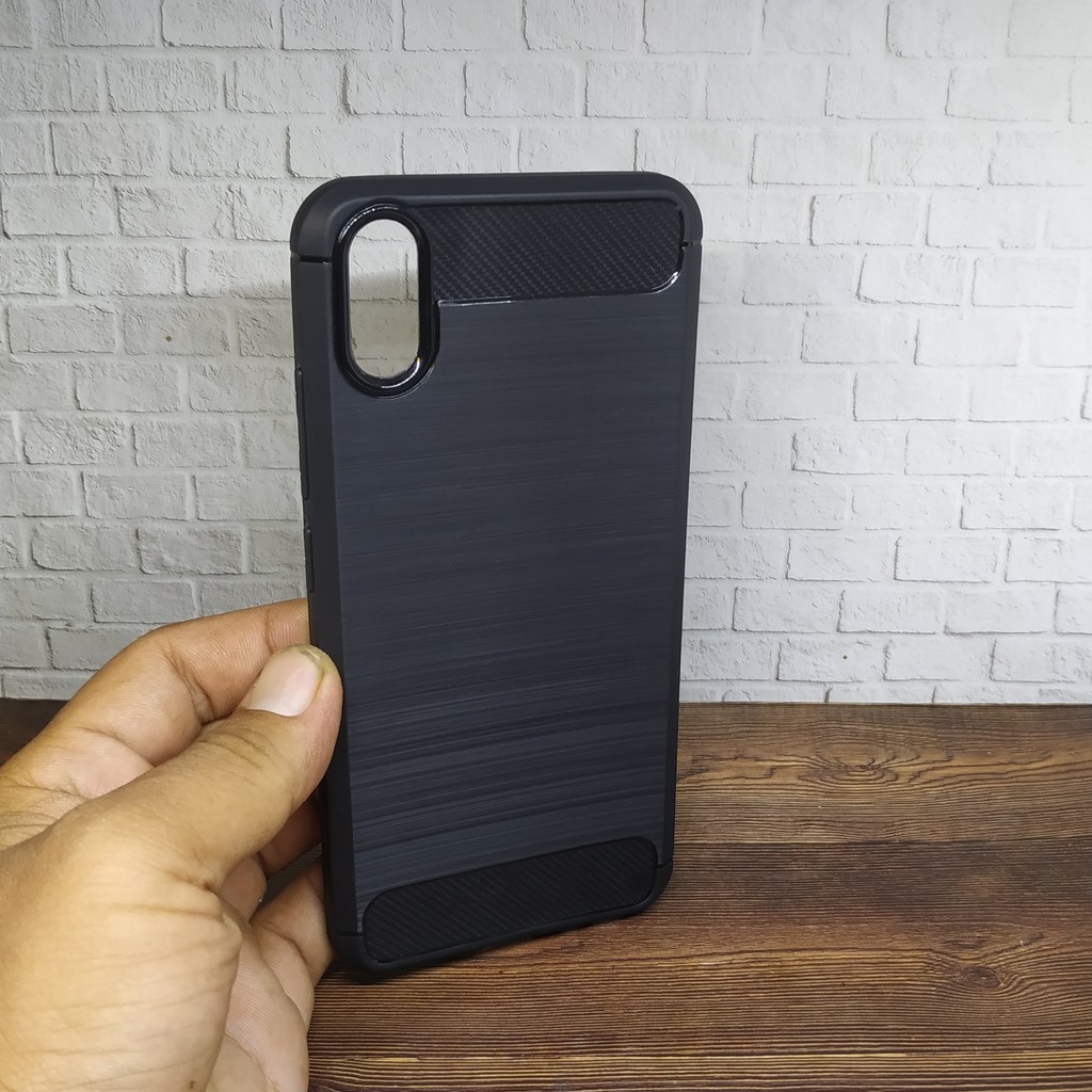 Softcase Vivo 1820 1929 Case Black Carbon Vivo Y91C Y1s