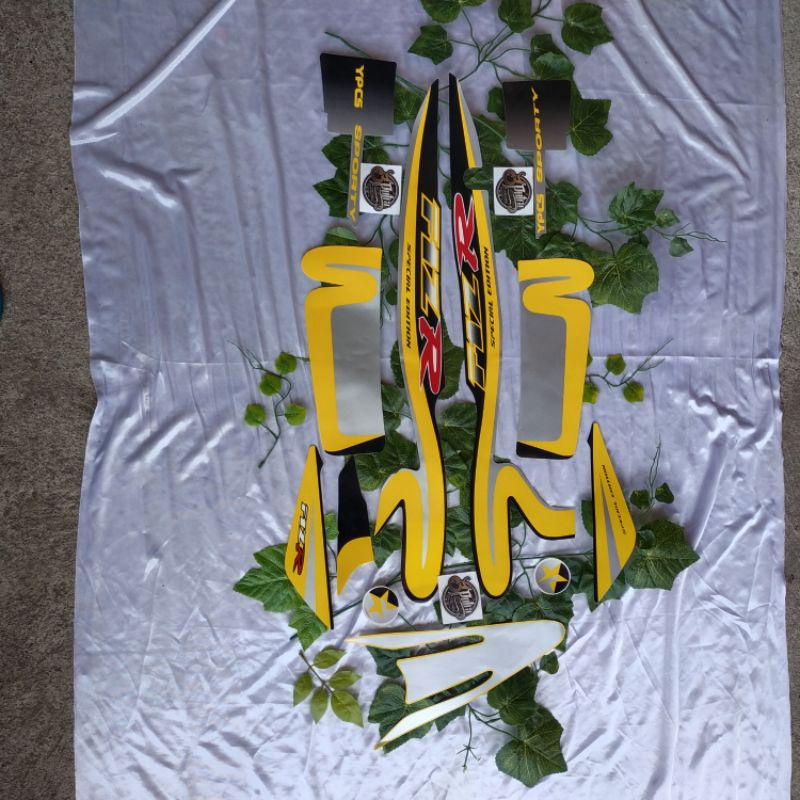 STRIPING STANDAR FIZR CALTEX FIZ R F1Z R STIKER LIS WARNA KUNING HITAM