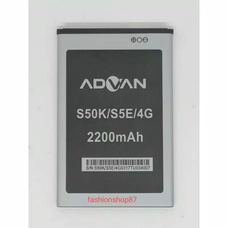 Baterai Advan S5E 4G S5E 4GS S50K Battery Batre