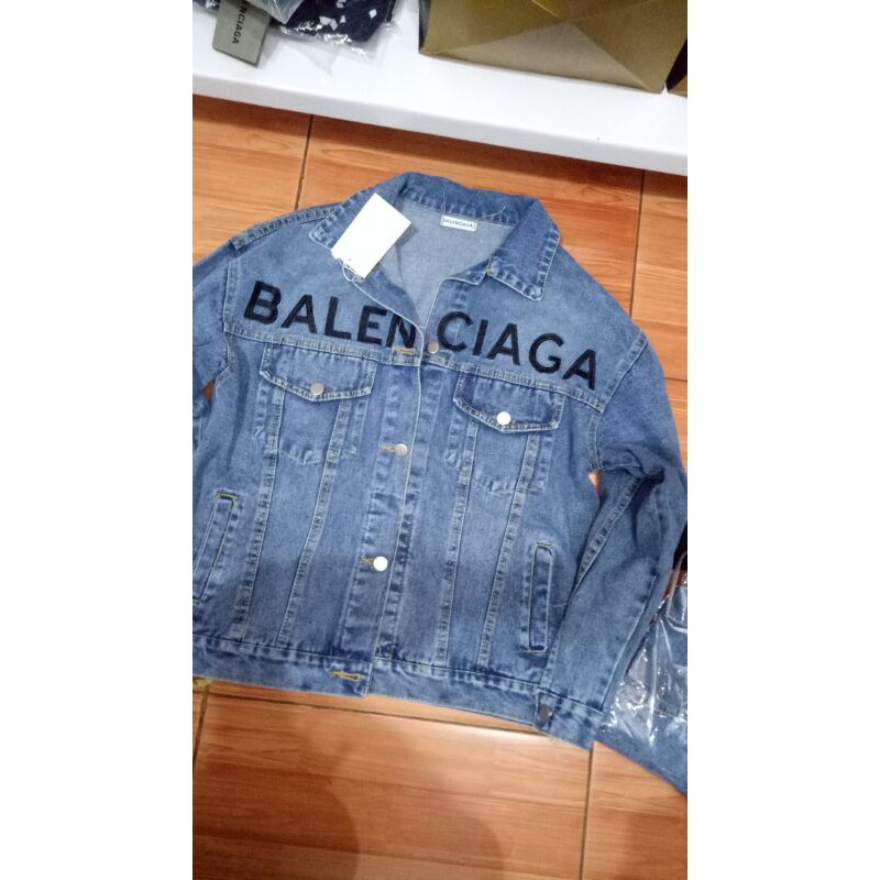 jaket jeans balenciaga original