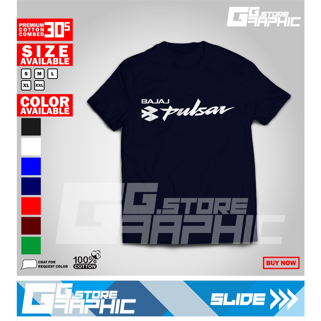 Kaos BAJAJ PULSAR LOGO Murah Berkualitas