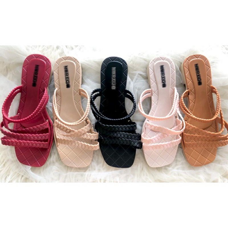 sandal wanita morego 8821 motif kepang