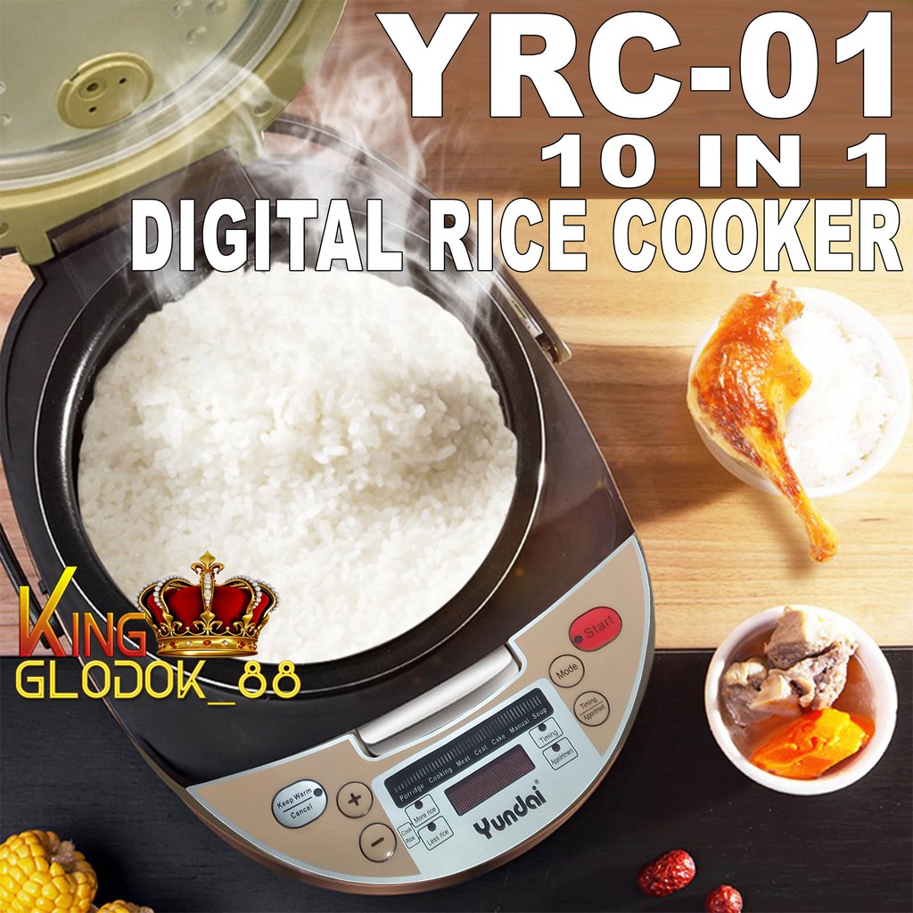 Yundai Digital Rice Cooker - Rice Cooker Digital 2L Smart Rice Cooker Magic Com Touch Screen Penanak