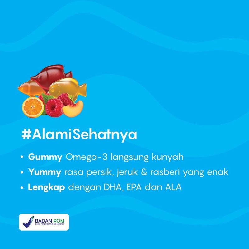 Youvit Gummy Omega-3 anak 1sachets isi 7pcs