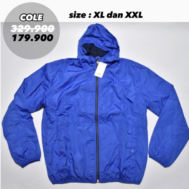 Cole Jaket Parasut Pria Biru