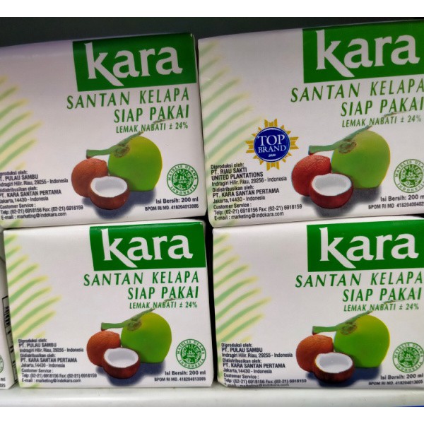 

santan kelapa instan kara 200 ml