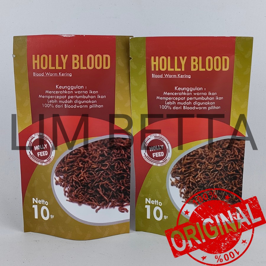 HOLLY BLOOD 10 GRAM / BLOODWORM KERING / CACING BEKU / BLOODWORM