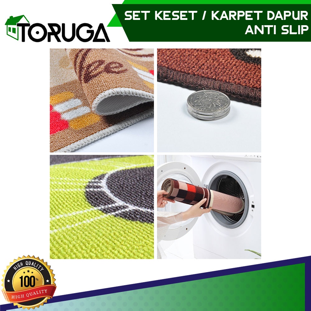 Karpet Keset Trendy Alas Kaki Dapur Pintu Kamar Ruangan Set Kitchen Anti Slip