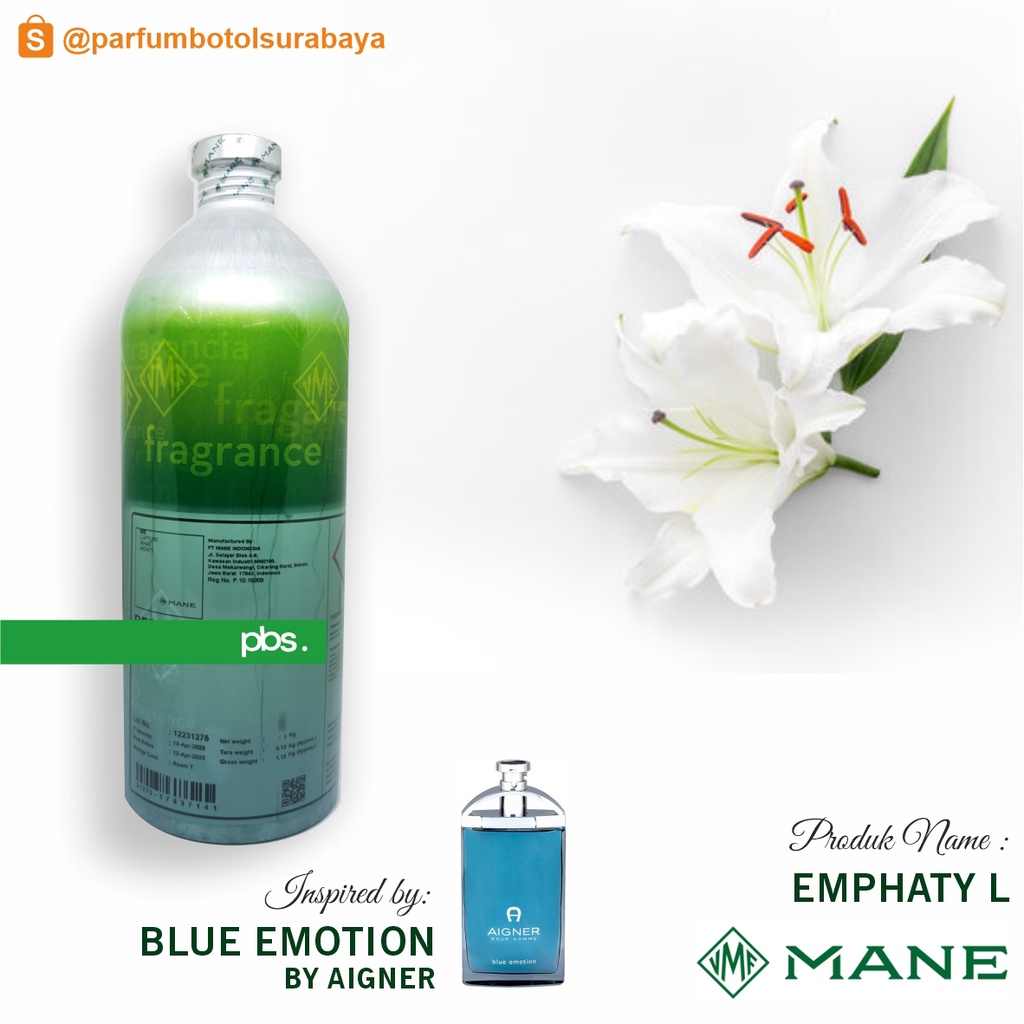 Bibit Parfum | EMPHATY L | A*gner Blue Emotion | Produk Mane | 1Kg Segel