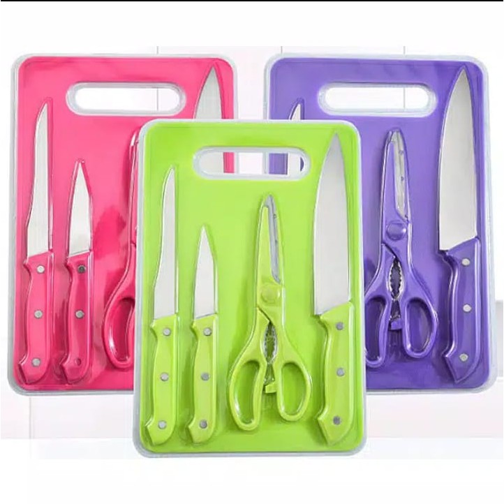 Talenan pisau gunting dapur Set