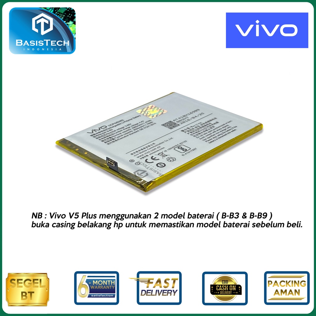 BATERAI VIVO V5 Plus VIVO X9 - X9L - B-B3 - ORI99