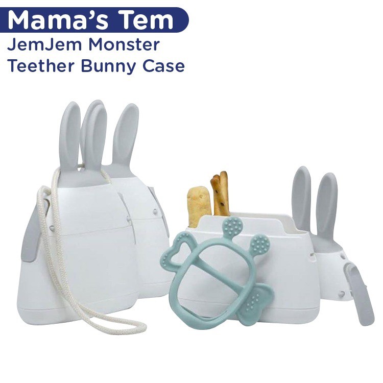 Mama's Tem JemJem Monster Teether Bunny Case | Gigitan Bayi