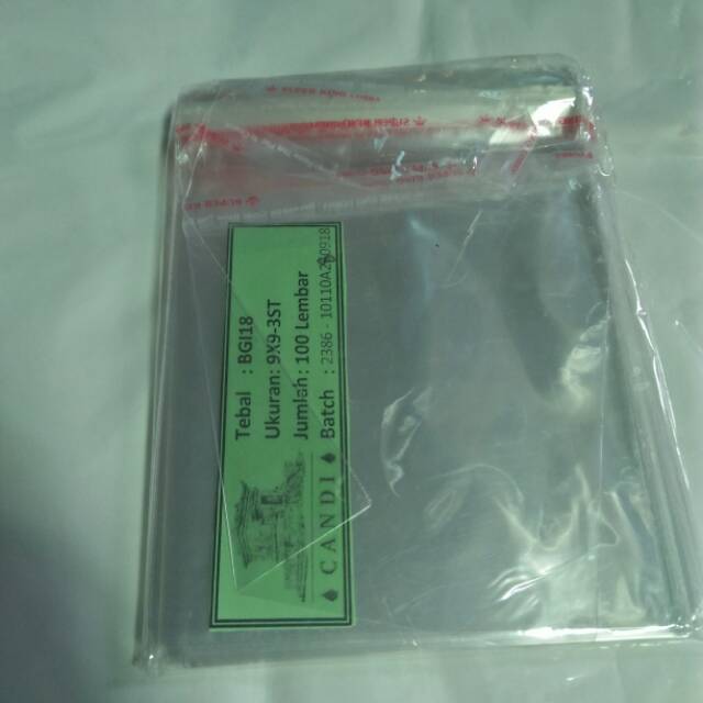 

Plastik perekat ukuran 9x9