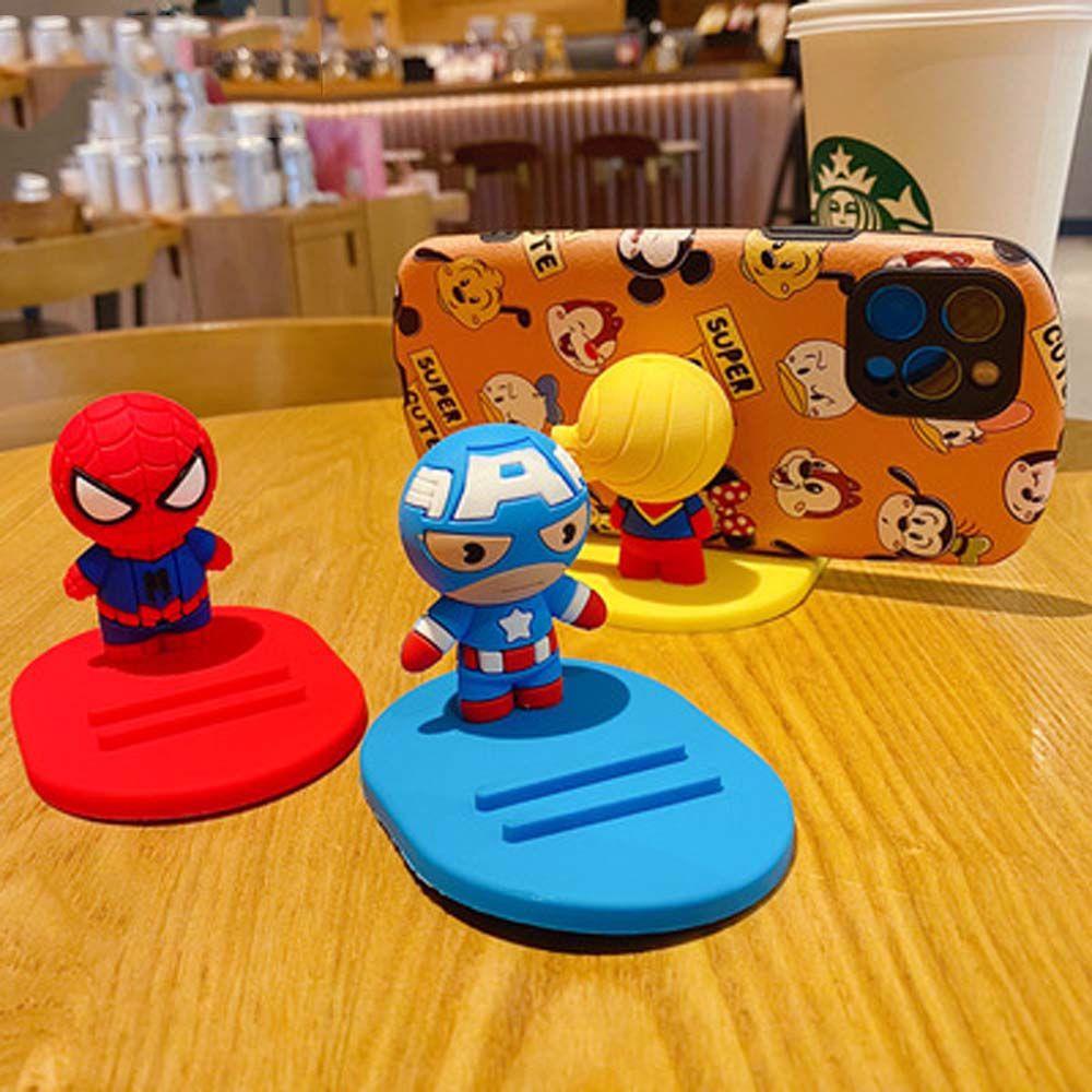 Rebuy The Avengers Universal Marvel Captain America Penyangga Meja Tablet Bracket Spiderman Dudukan Ponsel