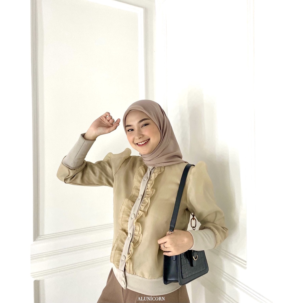 Alunicorn - Alexa Blouse - Blouse Wanita-Walnut