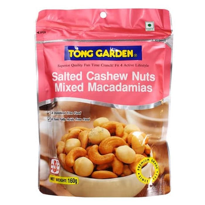 

#HANDCARRY Tong Garden Salted Cashew Nuts Mixed Macadamias 140g - UFOHCR1654