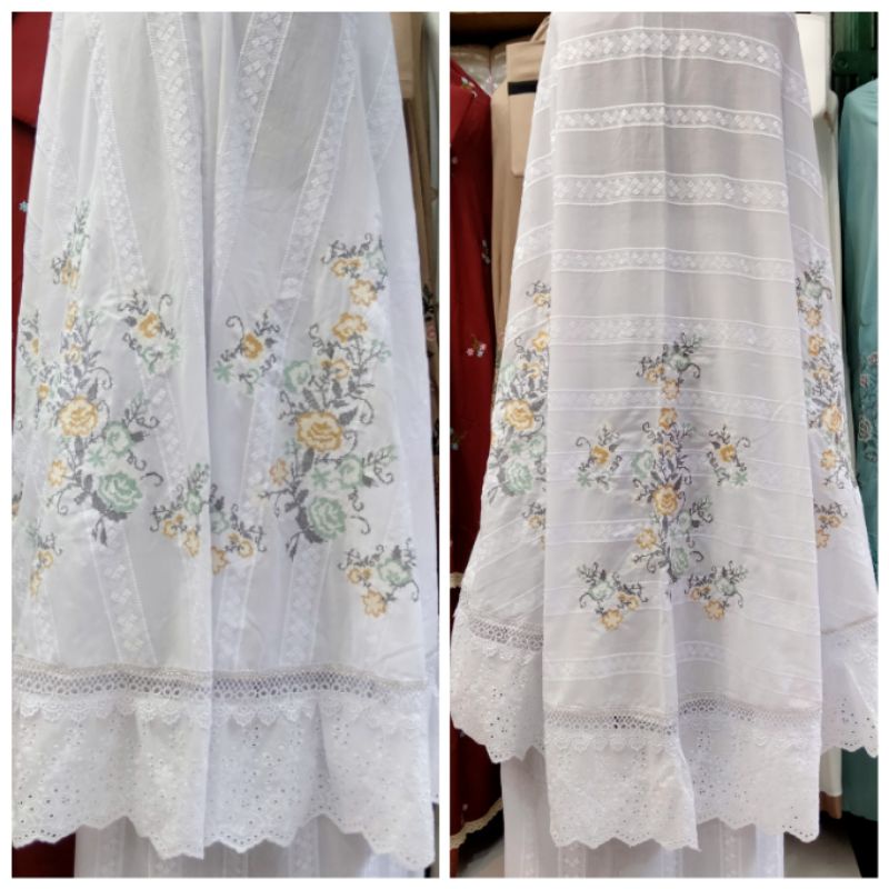 mukena bordir strimin bukittinggi-padang