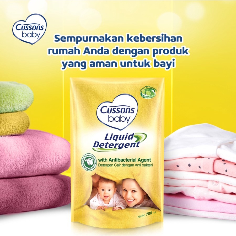 BPOM CUSSONS BABY LIQUID DETERGENT 700ML / DETERJEN PAKAIAN BAYI CUSSON / SYE