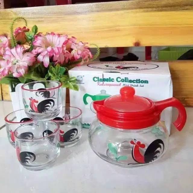 Teko Set Mini Kukuruyuk/Drink Set 5 pcs
