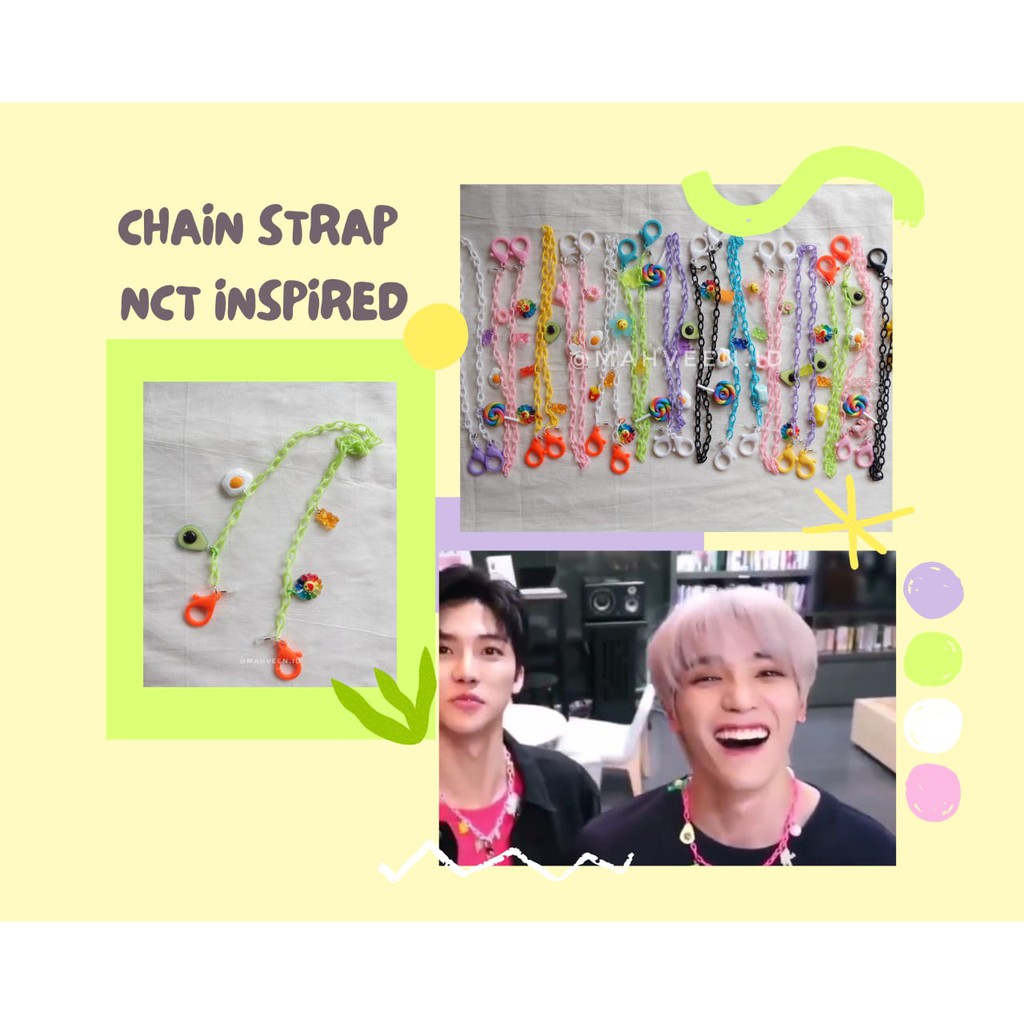 NCT Mask Strap Look A Like / Strap Masker Chenji/ Chenji Mask Strap/ Rantai Masker NCT
