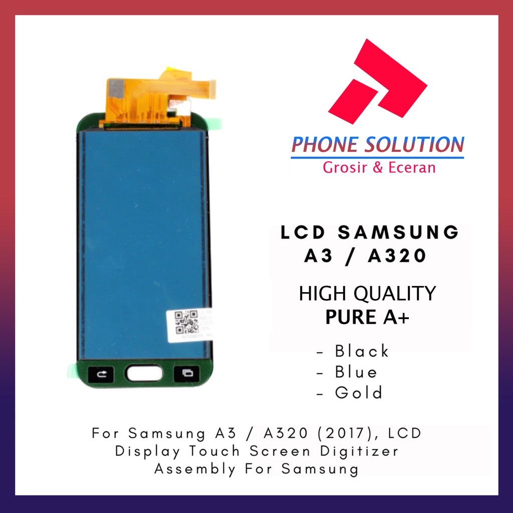 LCD Samsung A3 / LCD Samsung A320 2017 Fullset Touchscreen // Supplier LCD Samsung - Garansi 1 Bulan
